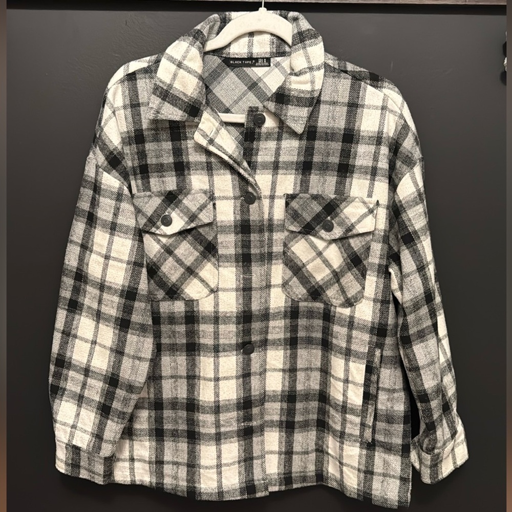 Black Tape plaid shacket